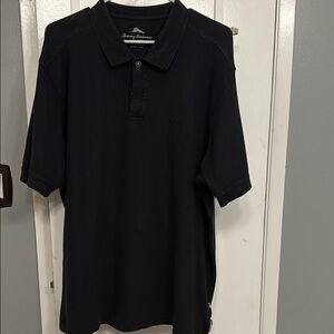 Tommy Bahama Black Polo Shirt Classic Style